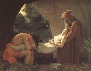 Anne-Louis Girodet-Trioson The Burial of Atala (mk05) oil painting